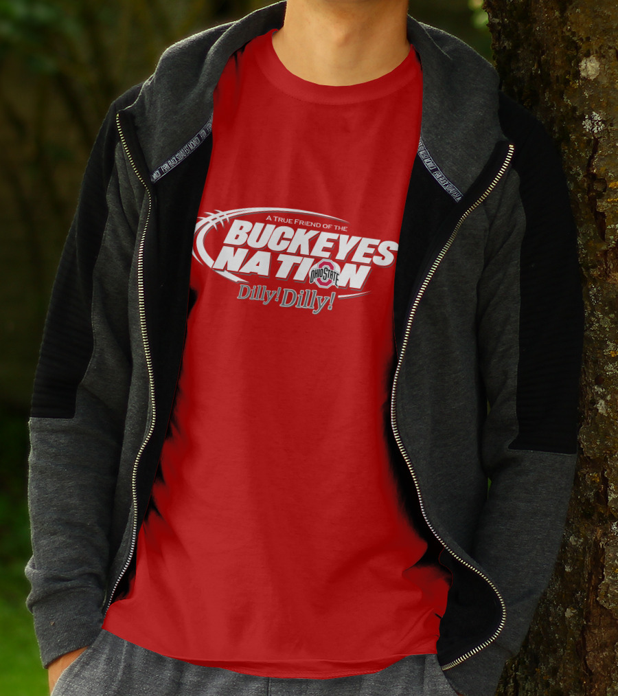 A True Friend Of The Buckeyes Nation Ohio State Dilly Dilly T-Shirt