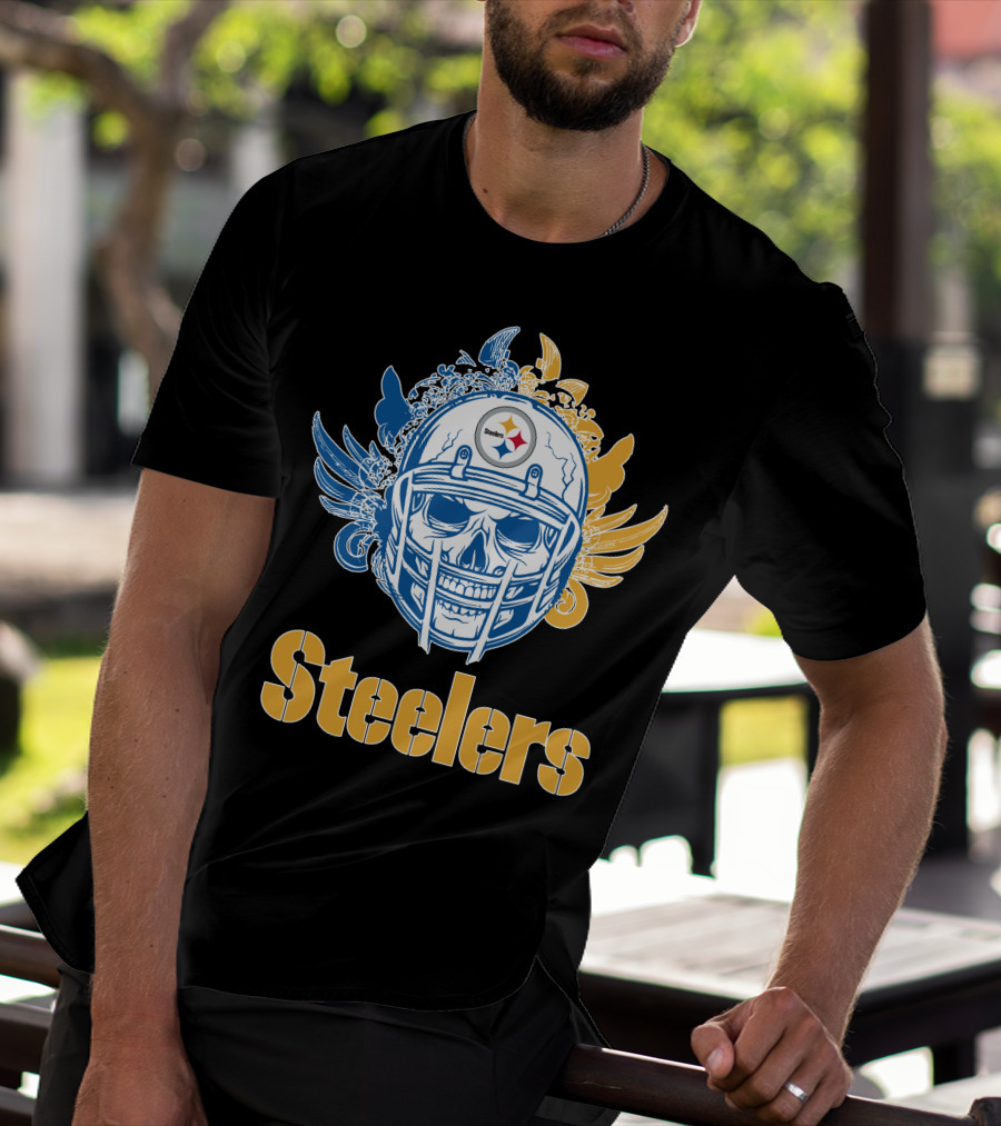 Pittsburgh Steelers Skull Steelers T-Shirt