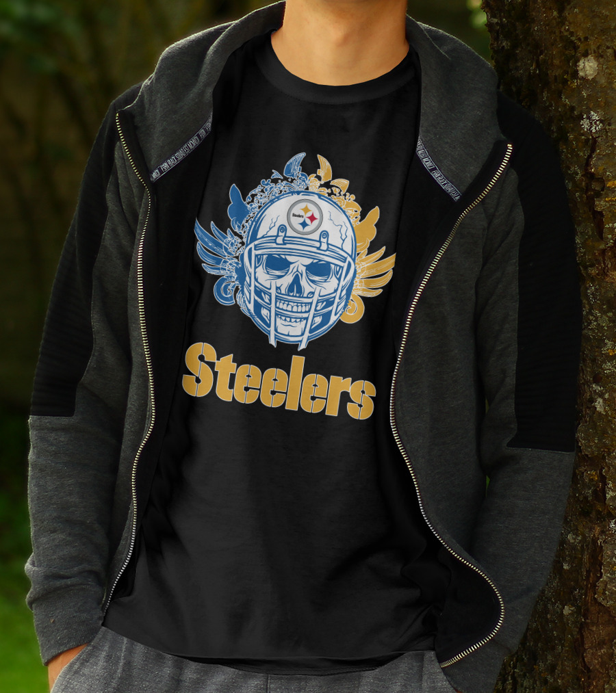 Pittsburgh Steelers Skull Steelers T-Shirt
