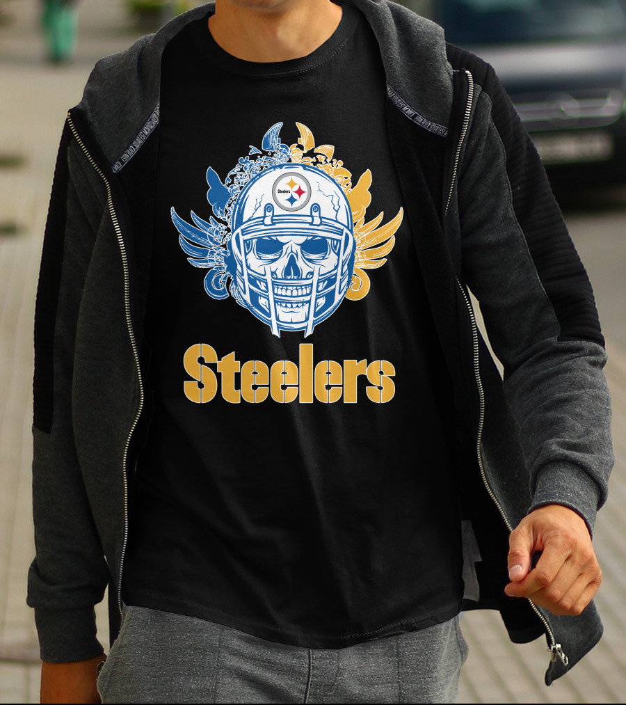 Pittsburgh Steelers Skull Steelers T-Shirt