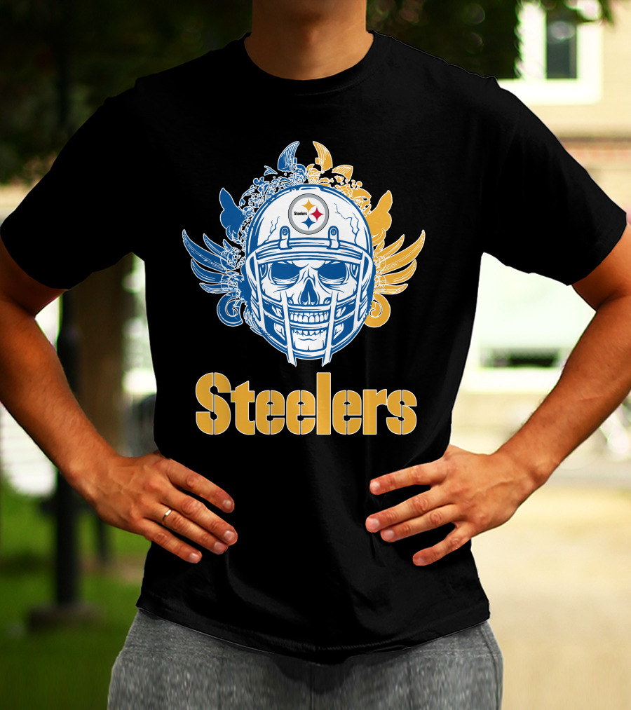 Pittsburgh Steelers Skull Steelers T-Shirt