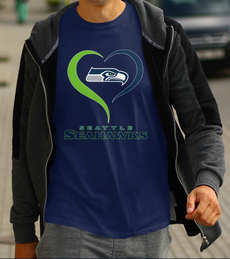 Seattle Seahawks Heart T-Shirt