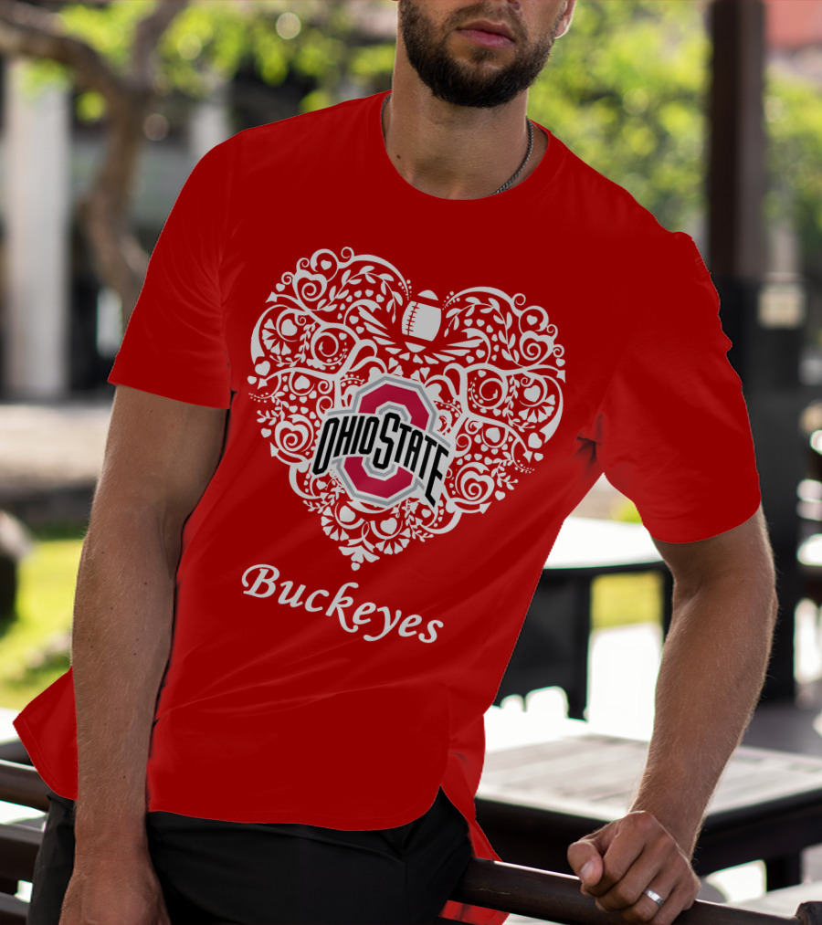 Ohio State Buckeyes Heart T-Shirt
