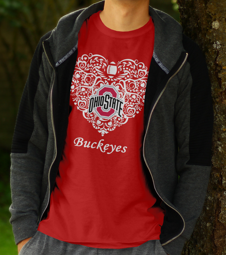 Ohio State Buckeyes Heart T-Shirt