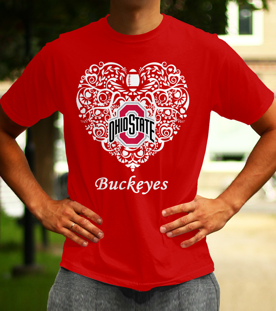 Ohio State Buckeyes Heart T-Shirt