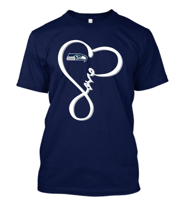 Seattle Seahawks Love Heart T-Shirt