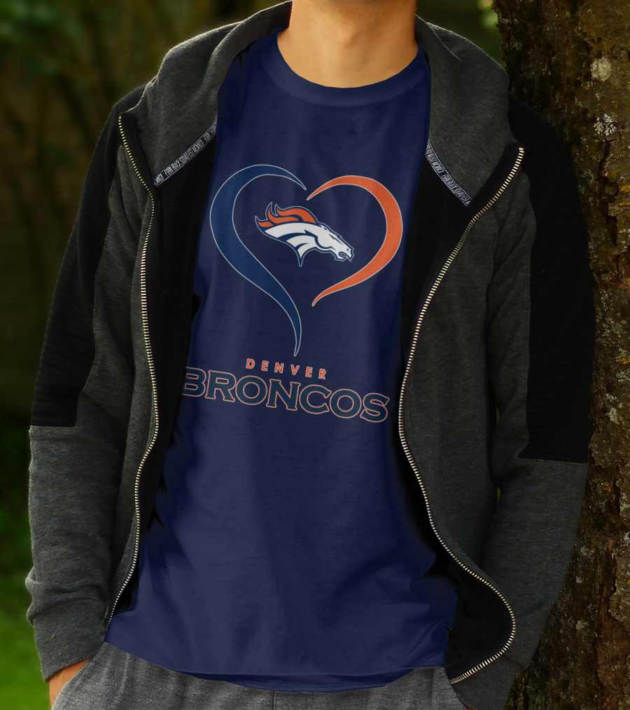 Denver Broncos Heart Logo In My Heart T-Shirt