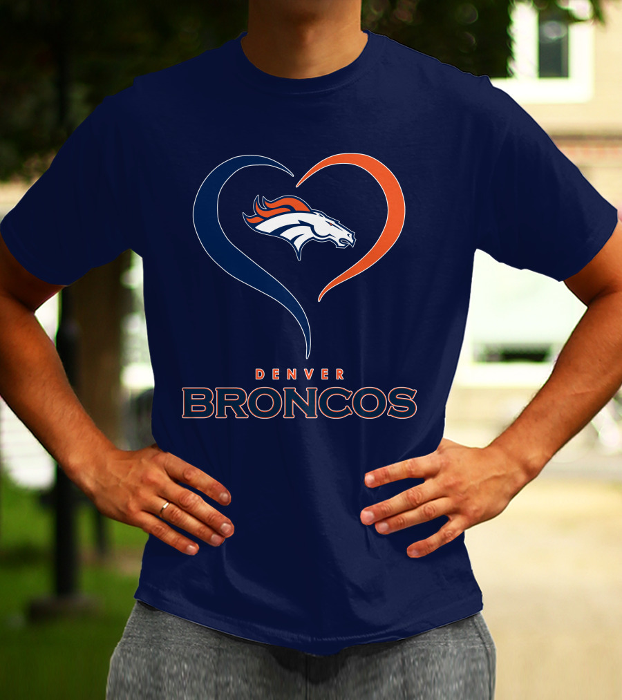 Denver Broncos Heart Logo In My Heart T-Shirt