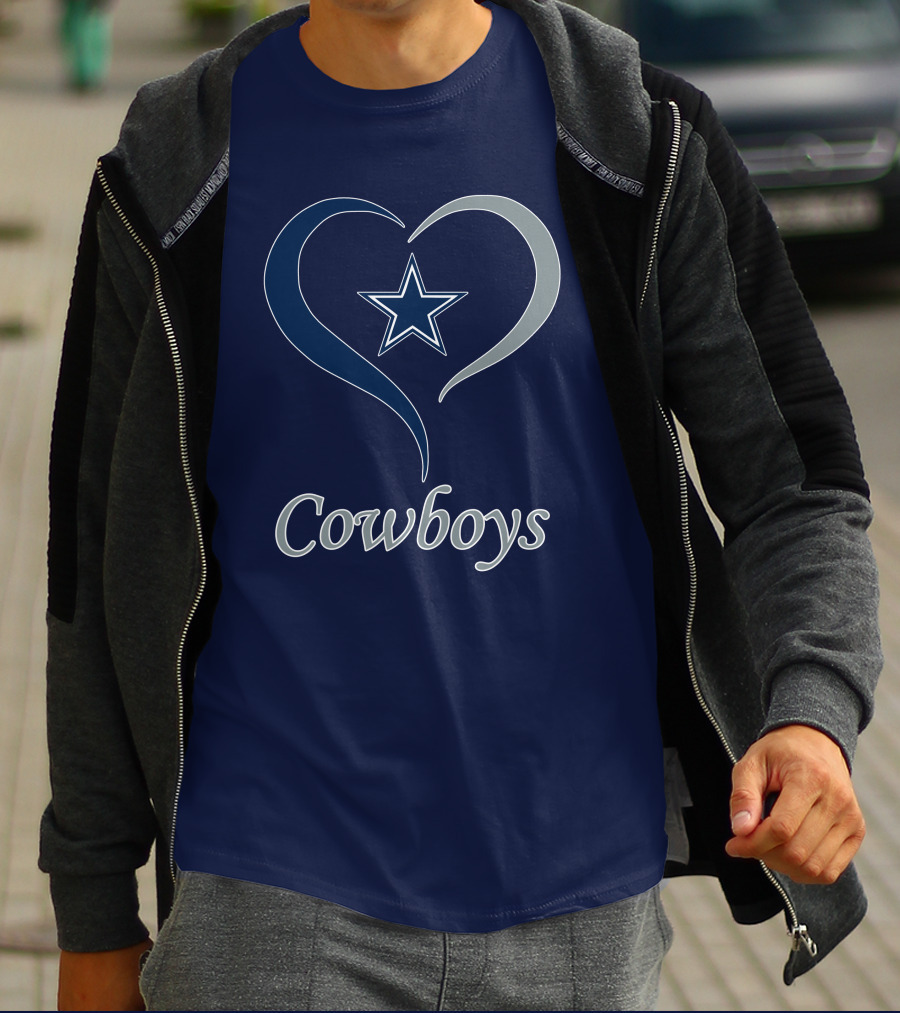 Cowboys Star Heart T-Shirt