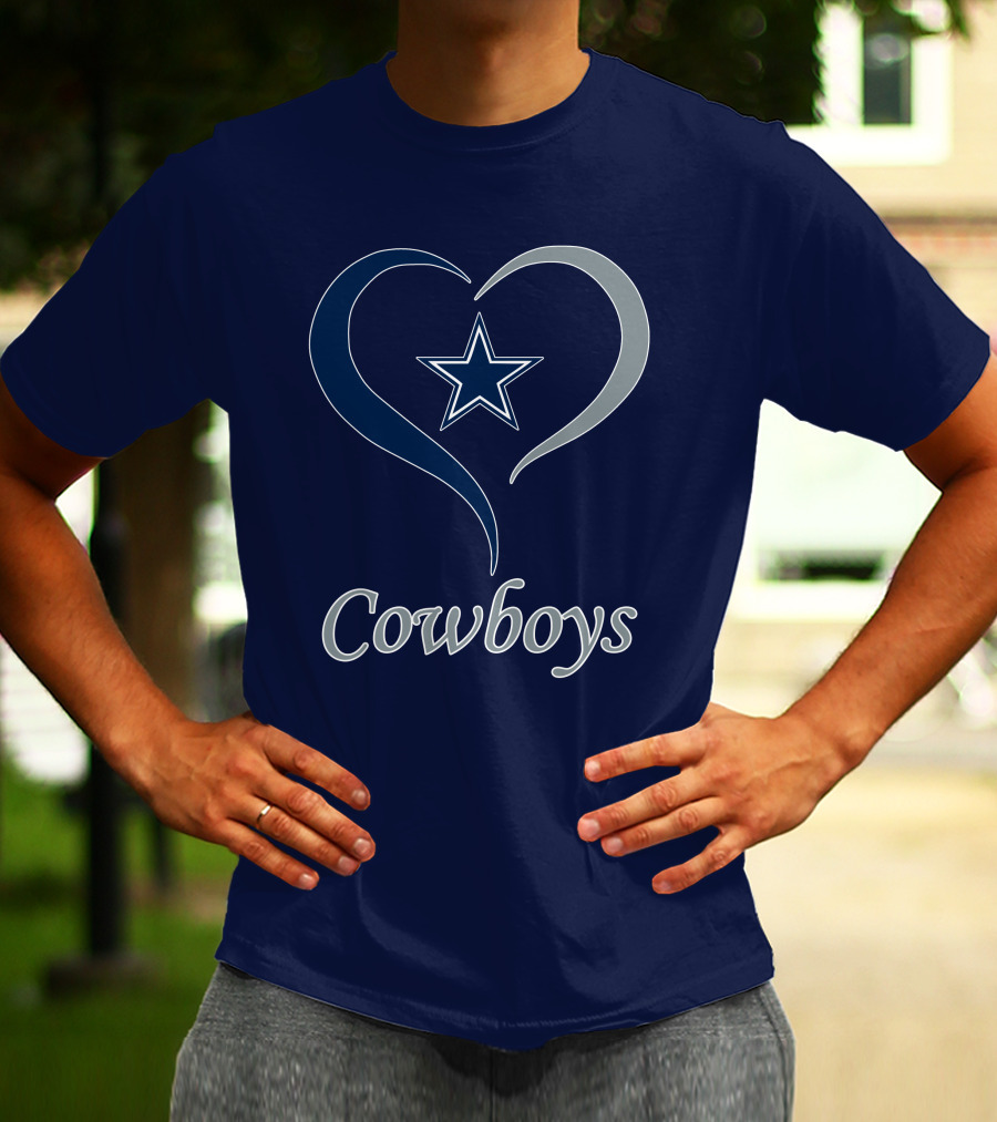 Cowboys Star Heart T-Shirt