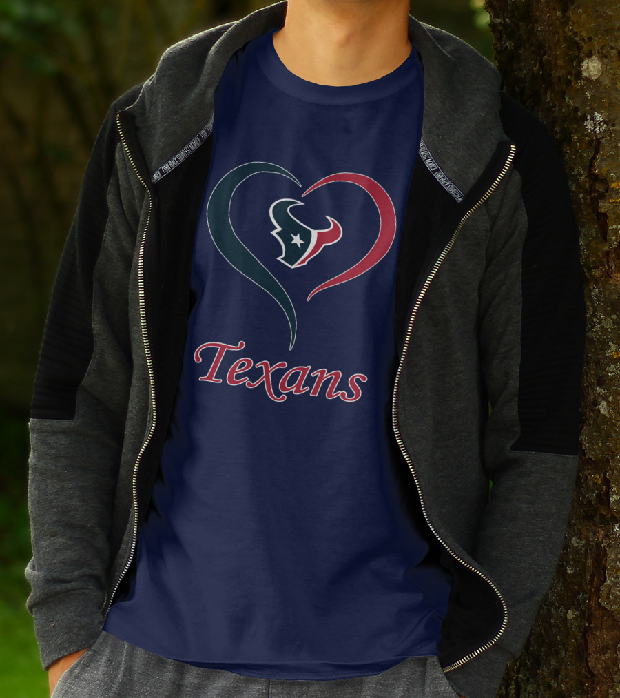 Houston Texans Heart Logo Texans T-Shirt