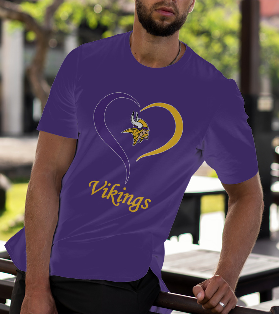 Minnesota Vikings Heart Logo In My Heart T-Shirt