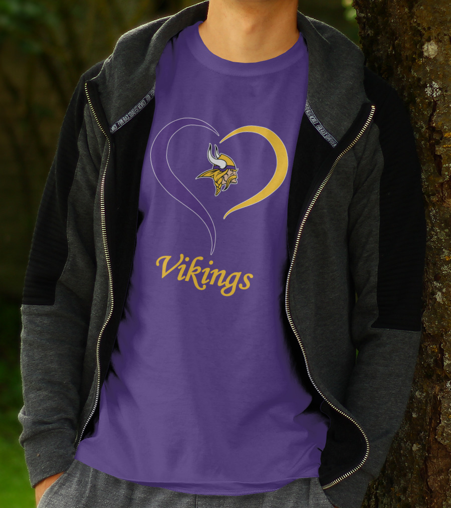 Minnesota Vikings Heart Logo In My Heart T-Shirt