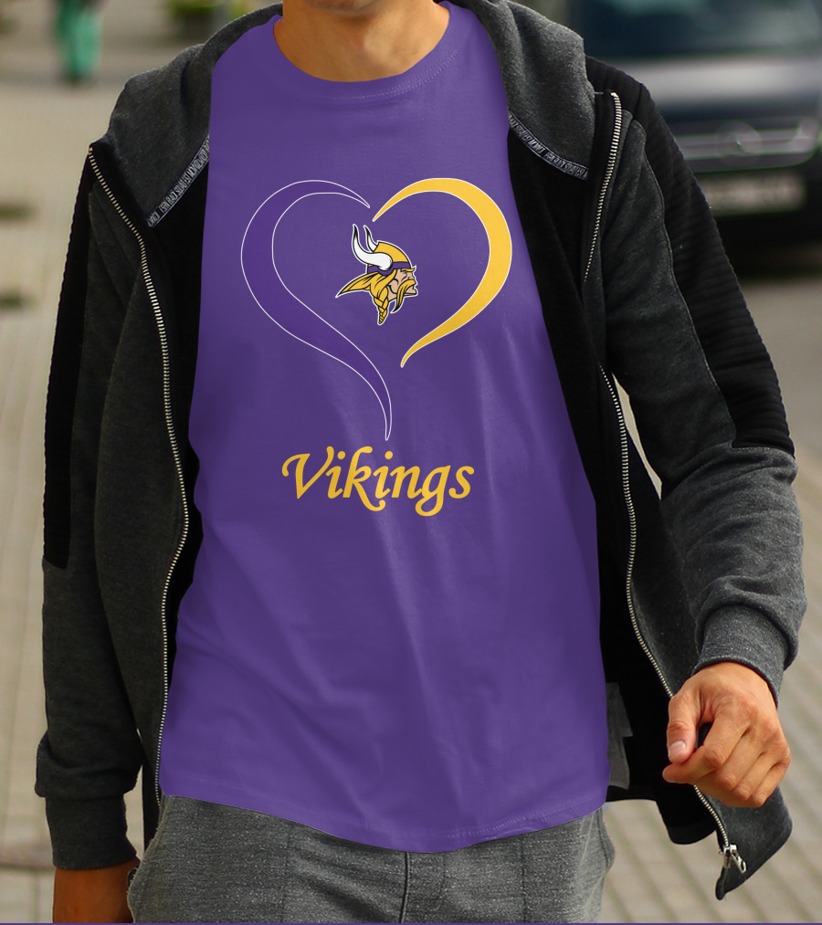 Minnesota Vikings Heart Logo In My Heart T-Shirt