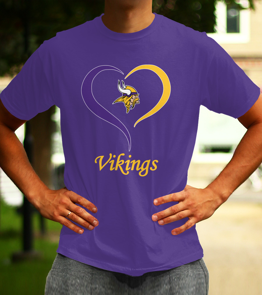 Minnesota Vikings Heart Logo In My Heart T-Shirt