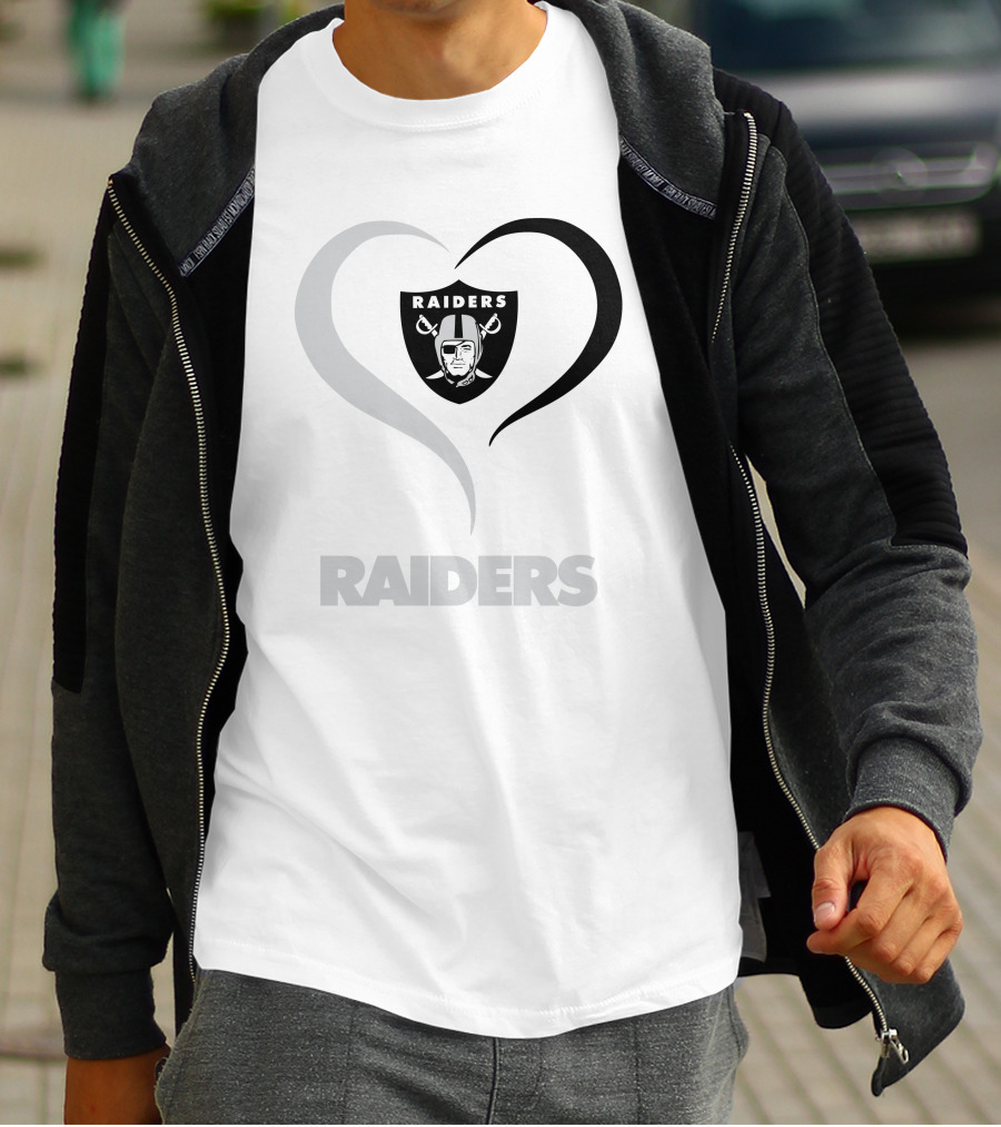 Raiders Heart Las Vegas Raiders T-Shirt