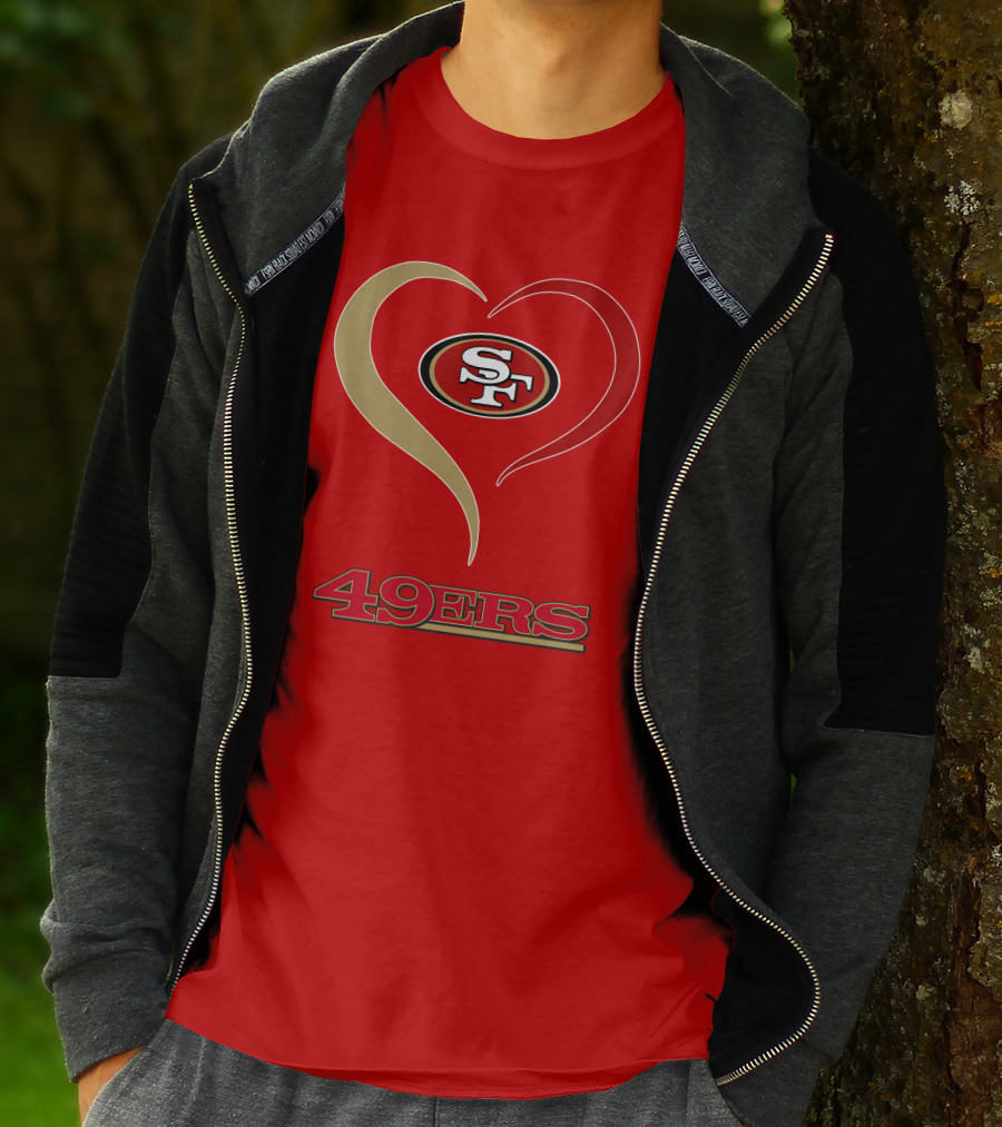 49ers Heart SF T-Shirt