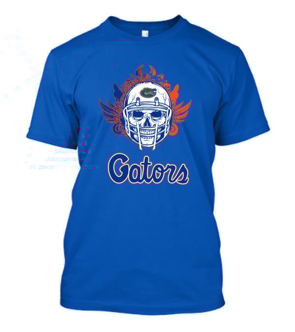 Gators Football Skull With Wings T-Shirt