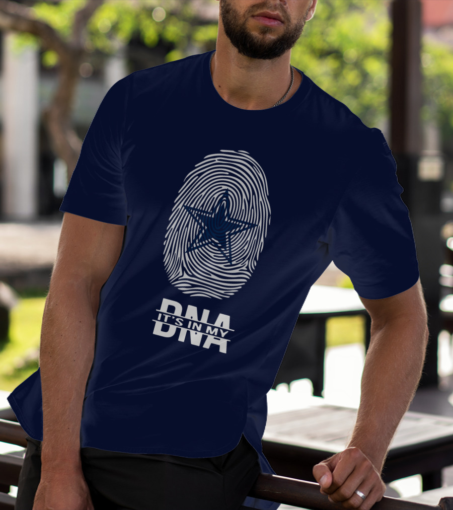 Dallas Cowboys Star It's In My DNA Fingerprint T-Shirt