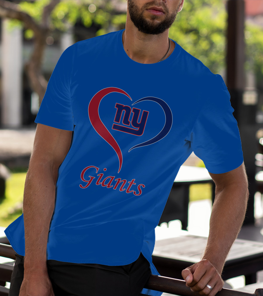 Ny Giants Heart Fan Love T-Shirt