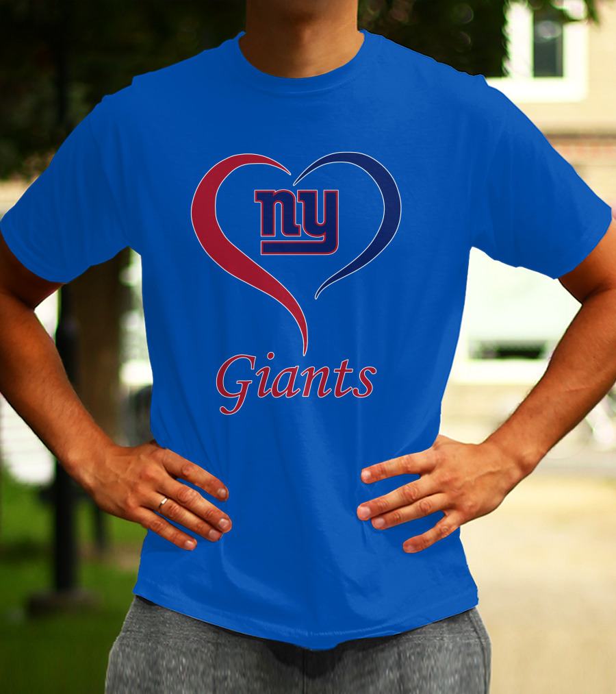 Ny Giants Heart Fan Love T-Shirt