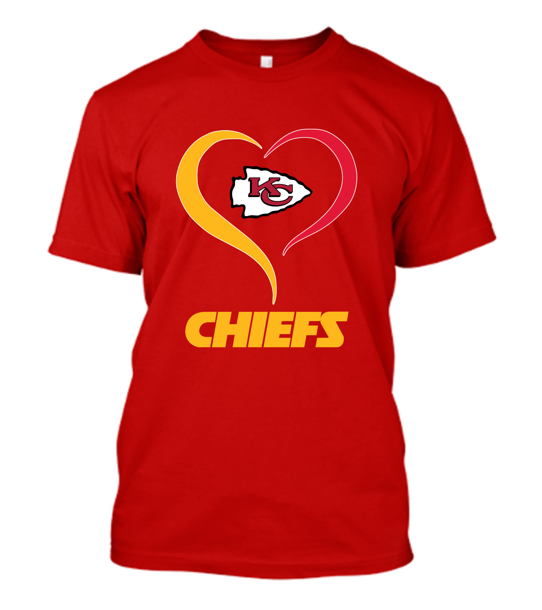 Kansas City Chiefs Heart Logo Chiefs T-Shirt