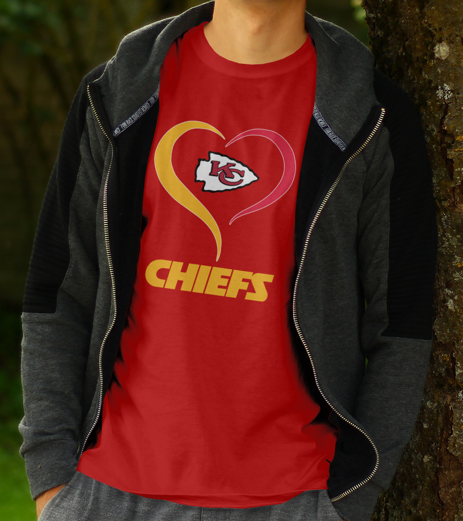 Kansas City Chiefs Heart Logo Chiefs T-Shirt