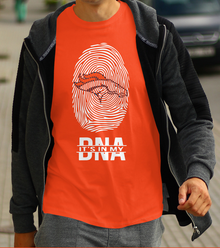 Denver Broncos DNA Fingerprint Emblem It's In My DNA T-Shirt