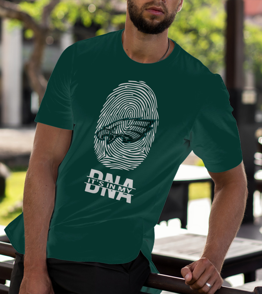 Philadelphia Eagles DNA It's In My DNA Fingerprint T-Shirt