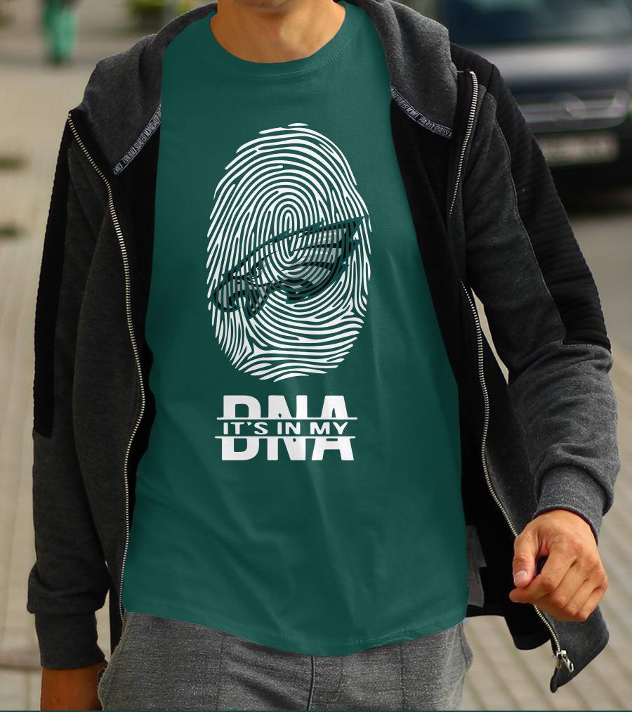 Philadelphia Eagles DNA It's In My DNA Fingerprint T-Shirt