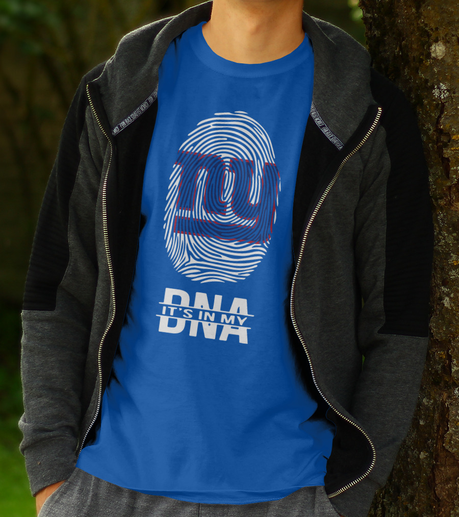 New York Giants Fingerprint Logo It's In My DNA T-Shirt