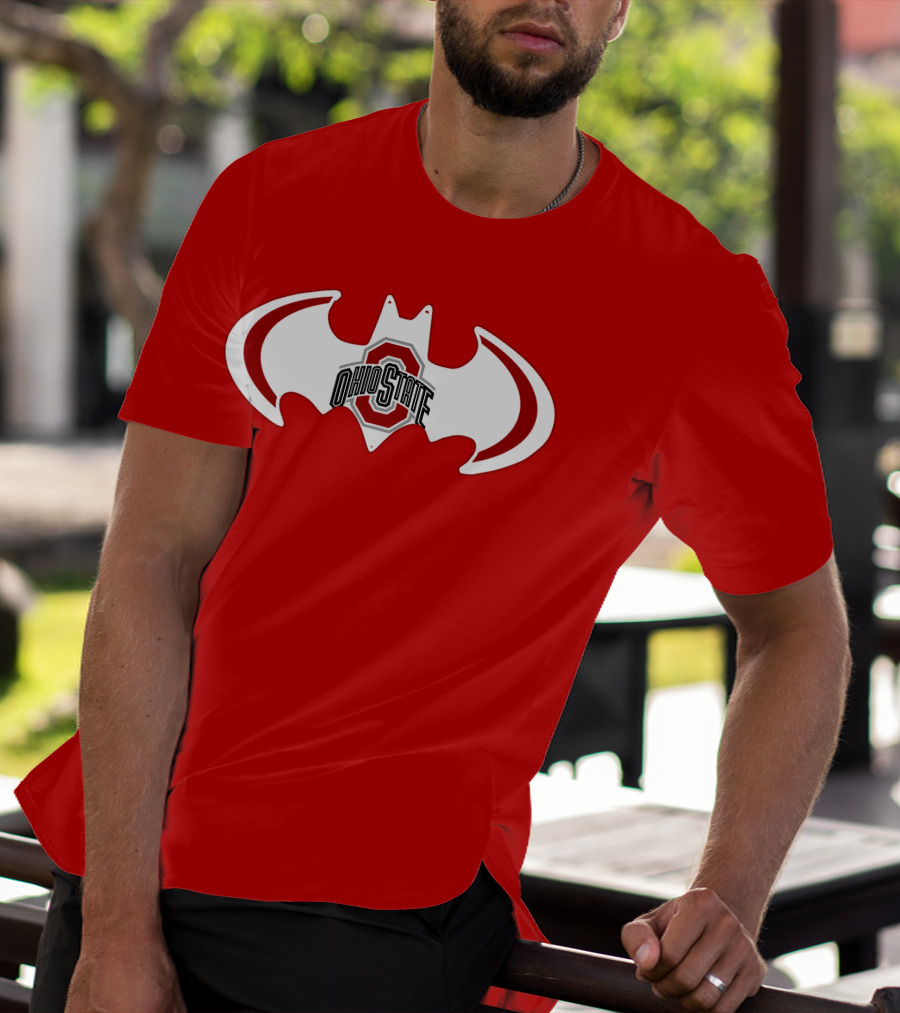 Ohio State Buckeyes Batman Concept T-Shirt