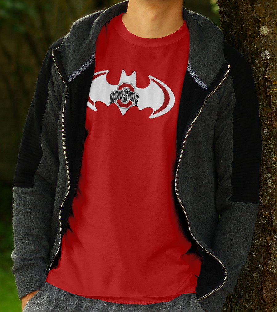 Ohio State Buckeyes Batman Concept T-Shirt