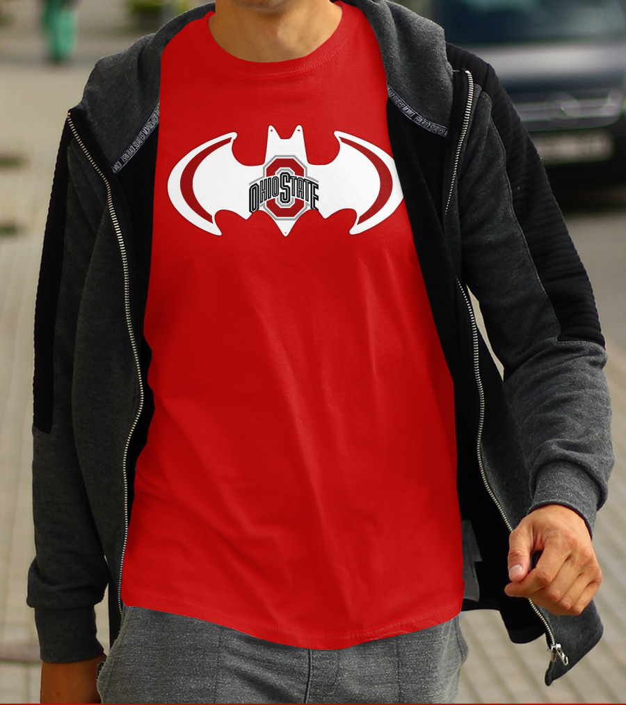 Ohio State Buckeyes Batman Concept T-Shirt