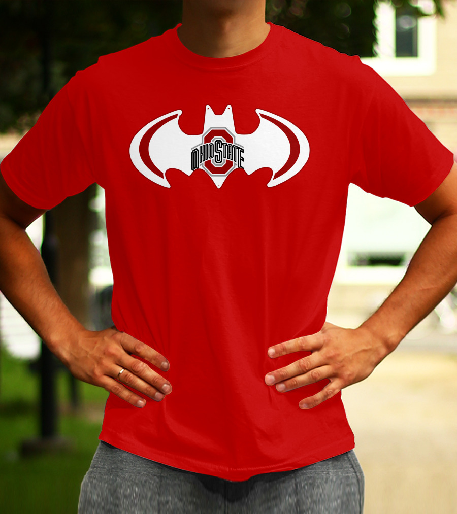 Ohio State Buckeyes Batman Concept T-Shirt