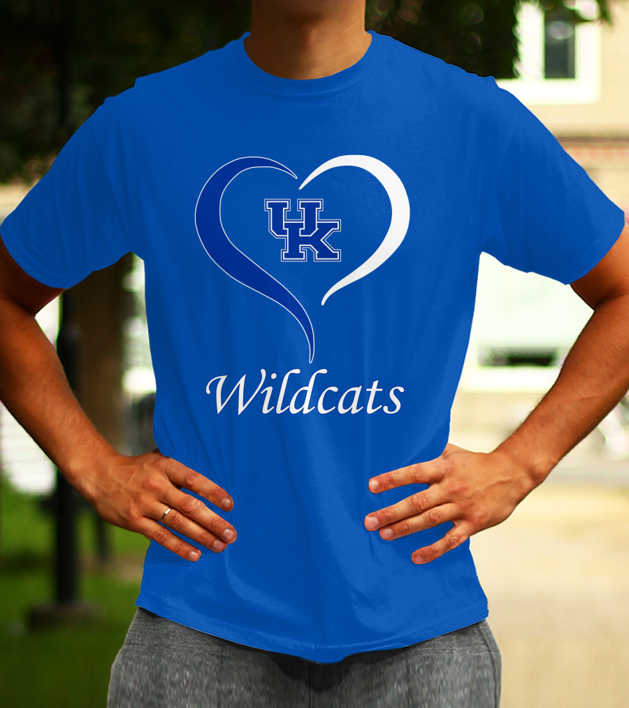 UK Wildcats Heart Wildcats T-Shirt