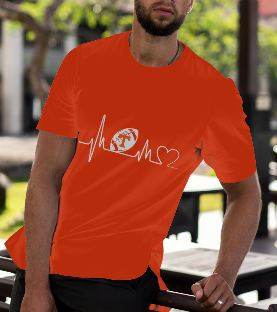 Tennessee Volunteers Football Heartbeat T-Shirt