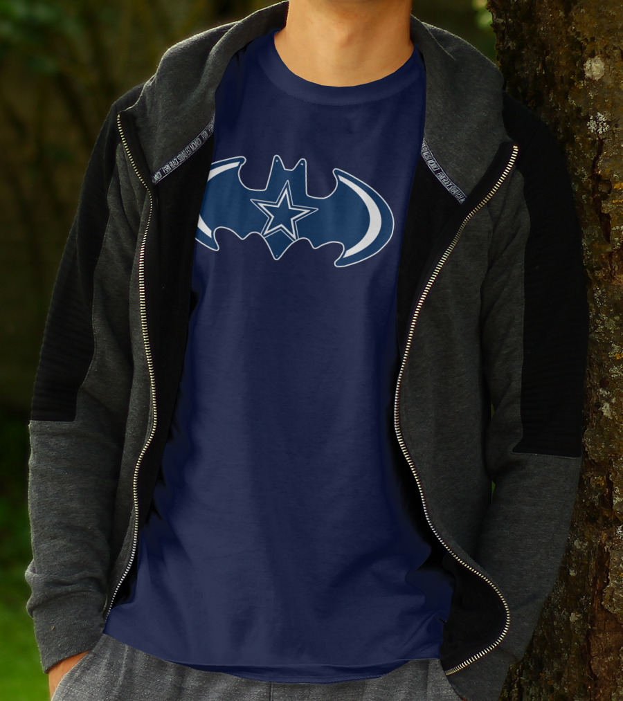 Dallas Cowboys Are Coming Batman Symbol Star T-Shirt