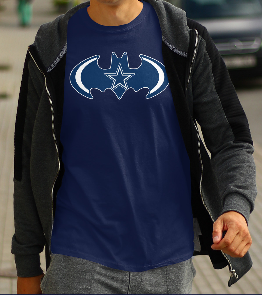 Dallas Cowboys Are Coming Batman Symbol Star T-Shirt