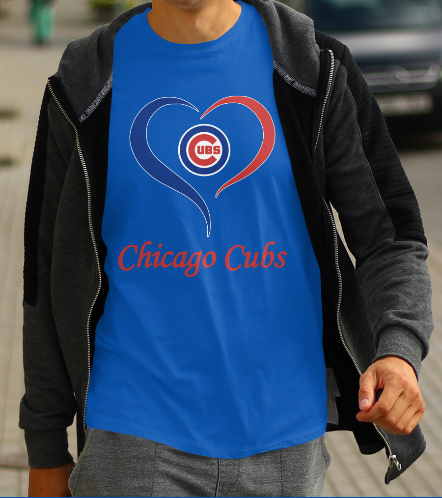 Chicago Cubs Heart Symbol Cubs T-Shirt