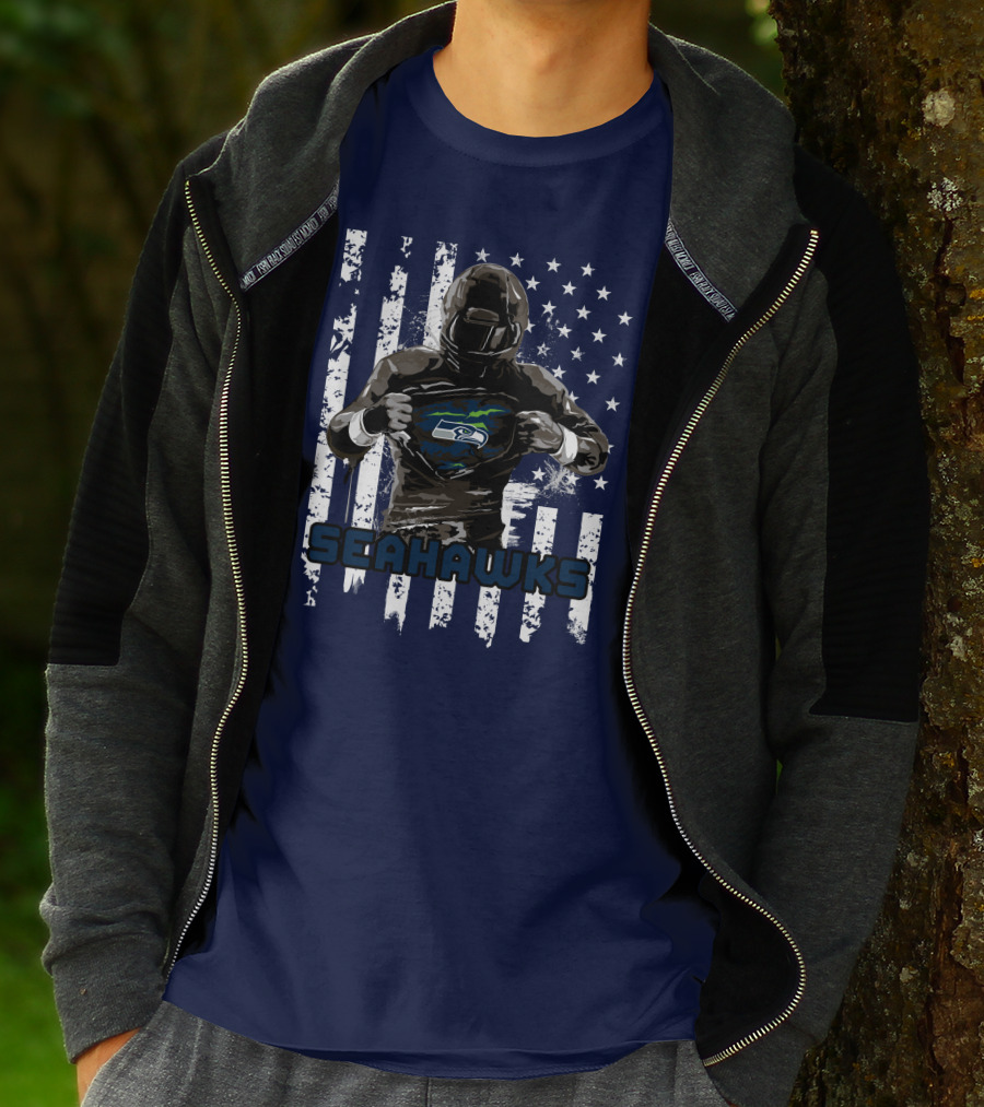 Seattle Seahawks Player Pride Flag T-Shirt