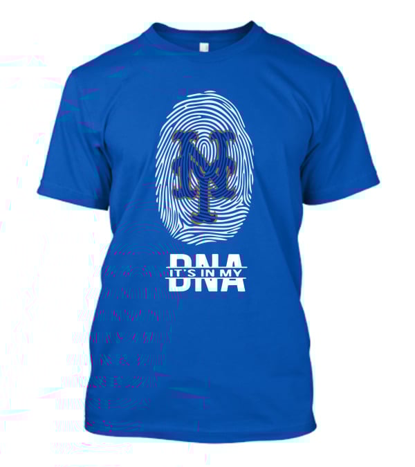 New York Mets Fingerprint Logo It's In My DNA T-Shirt