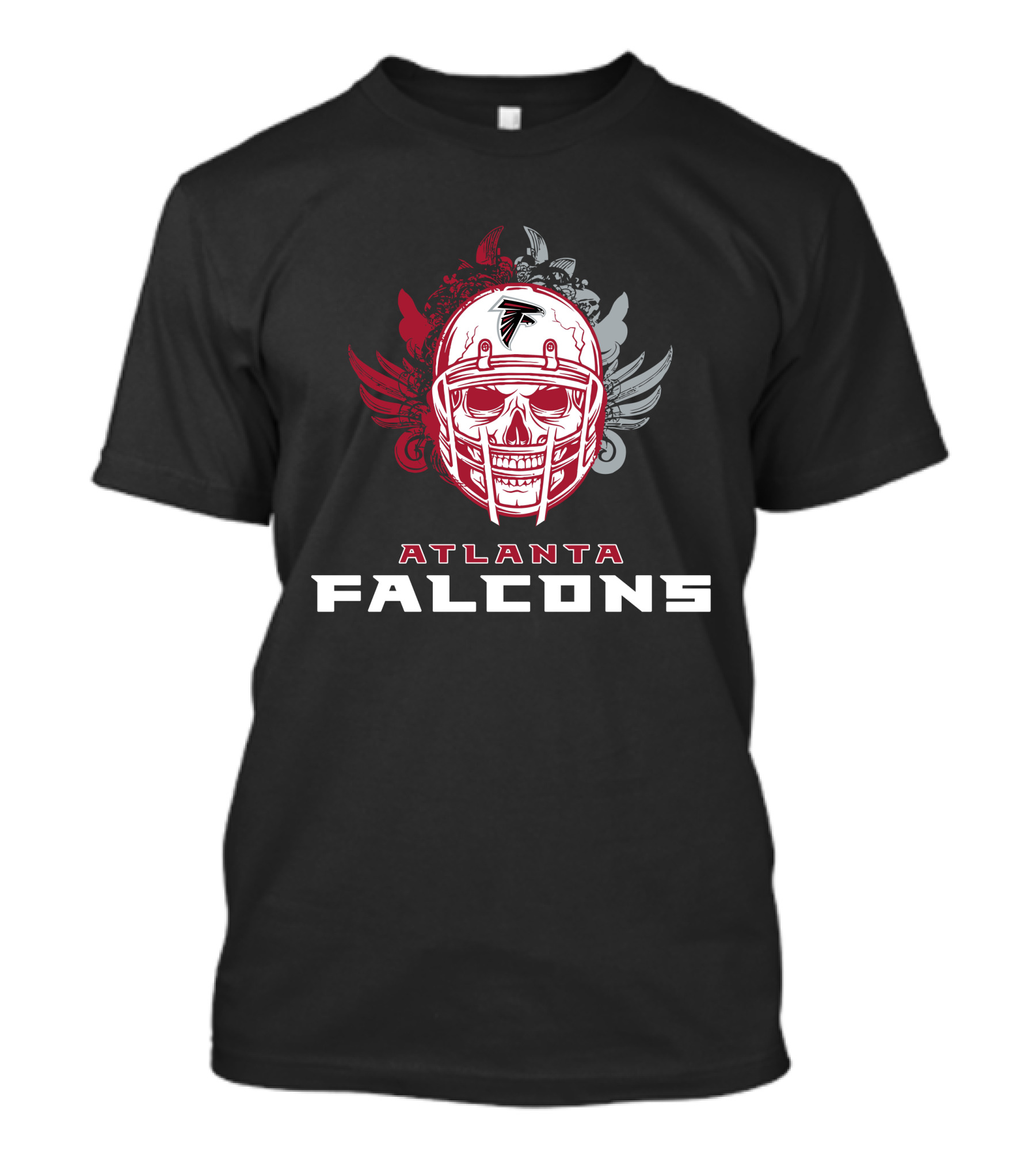 Atlanta Falcons Skull Helmet T-Shirt