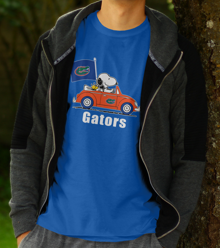 Florida Gators Snoopy Driving With Woodstock T-Shirt