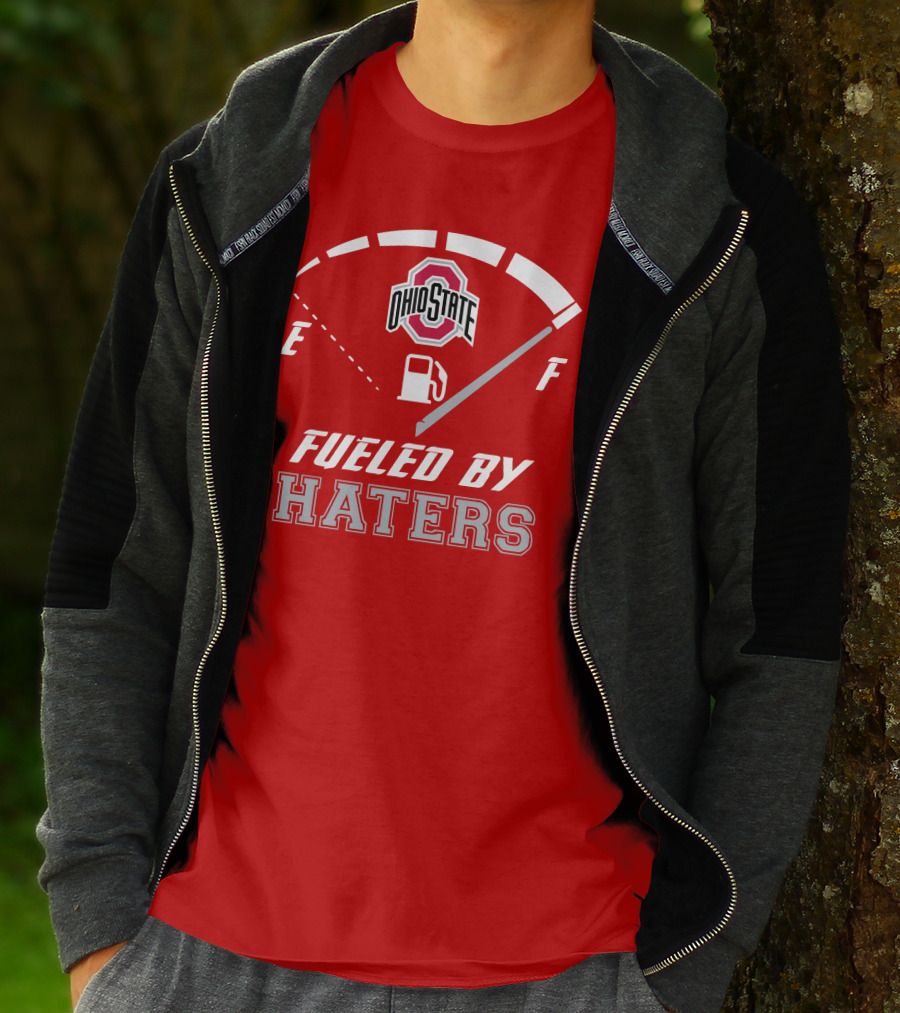Ohio State Buckeyes Fueled By Haters Fuel Gauge T-Shirt