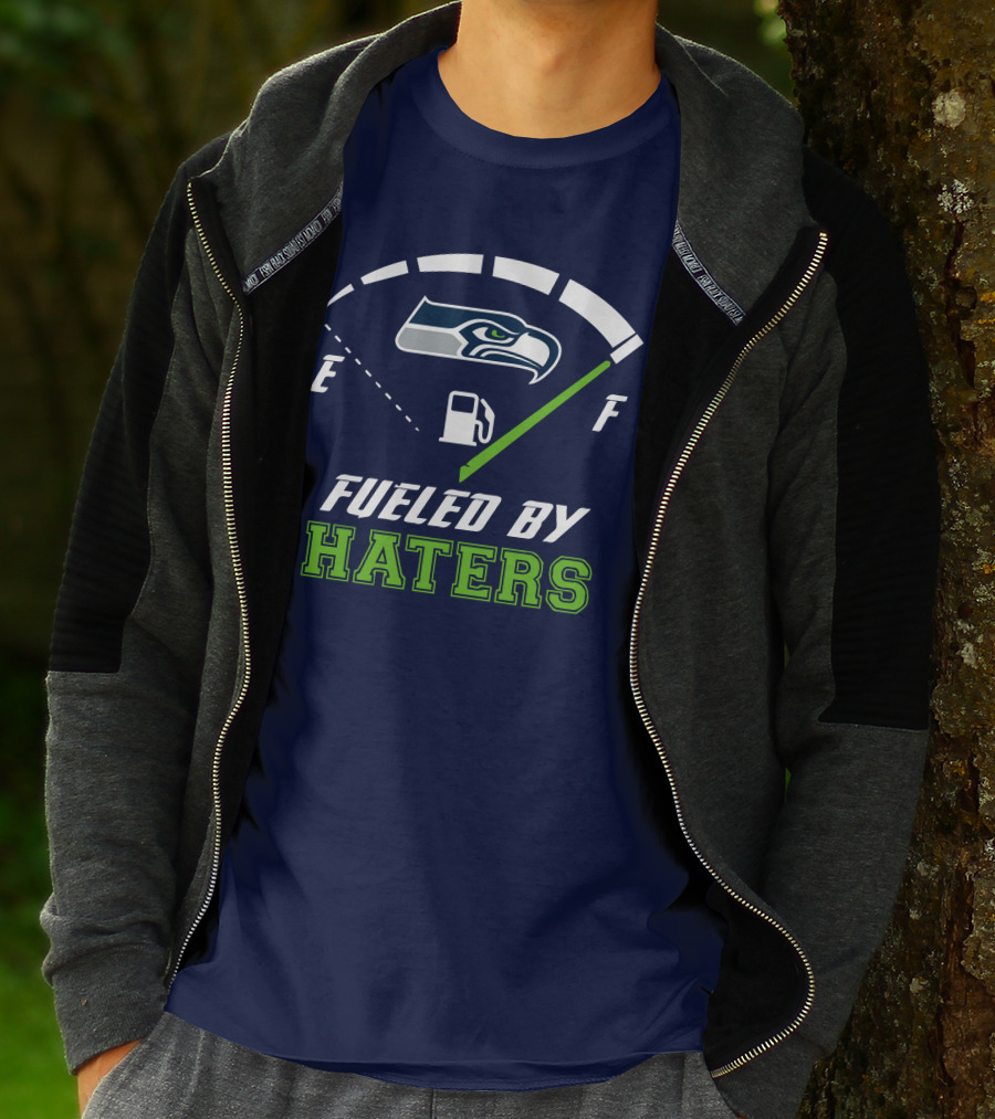 Seattle Seahawks Fueled By Haters Football Energy Gauge T-Shirt