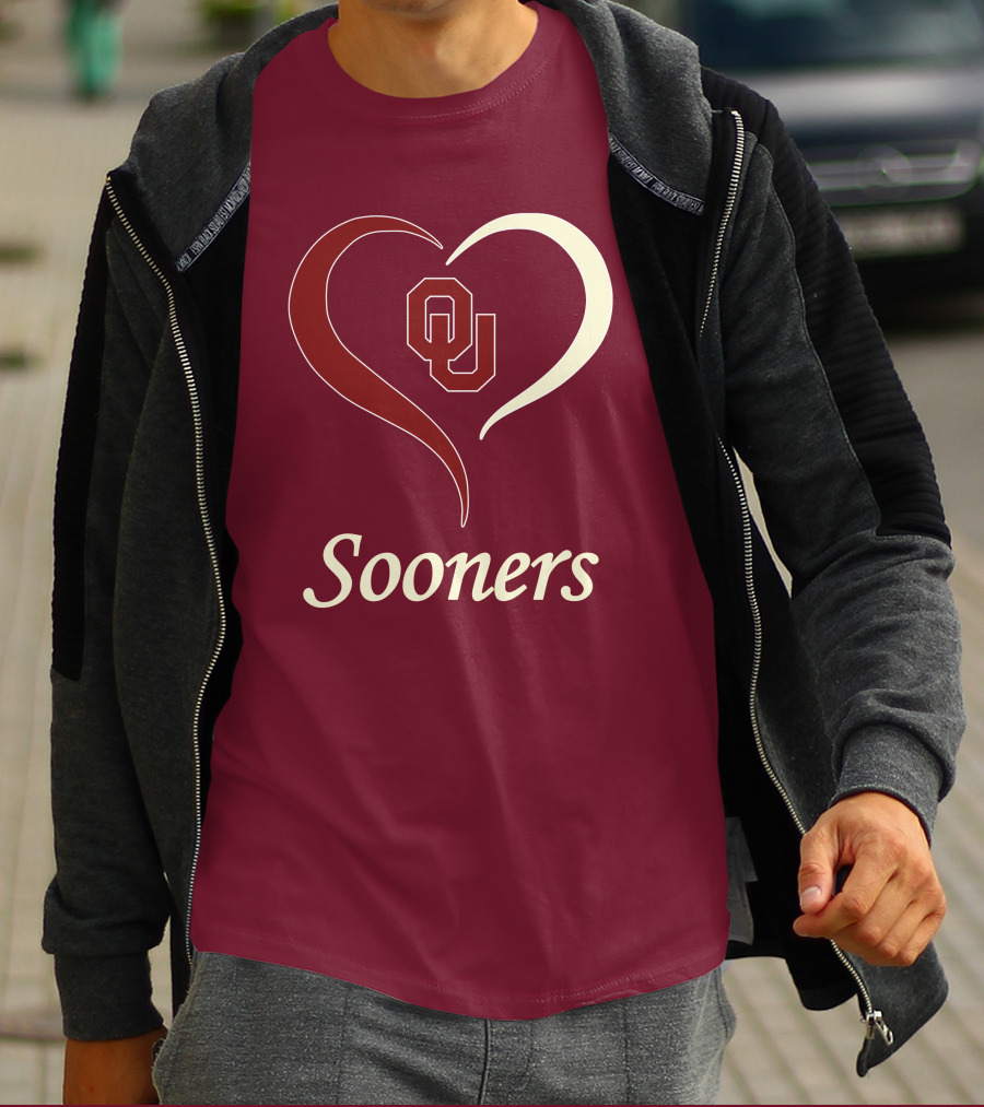Sooners OU Heart T-Shirt