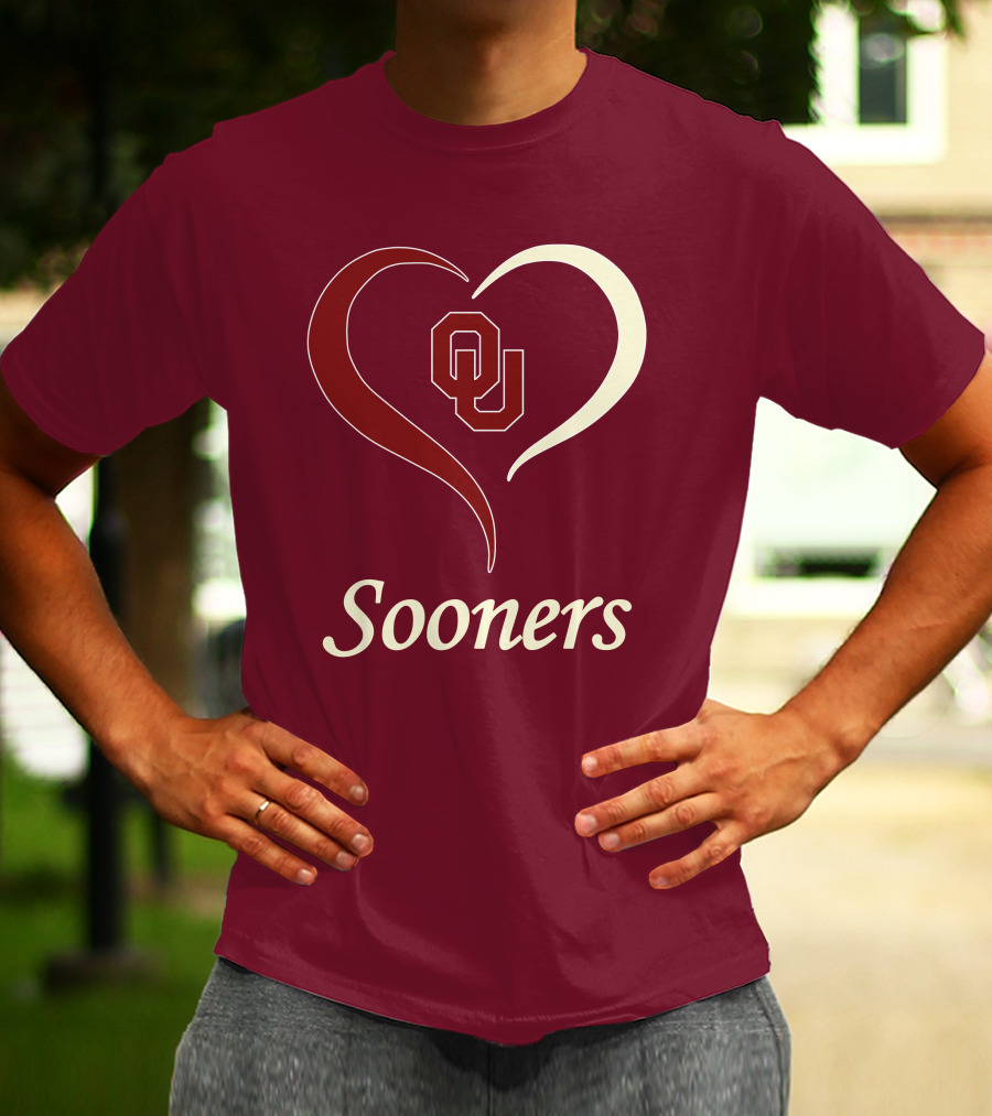 Sooners OU Heart T-Shirt