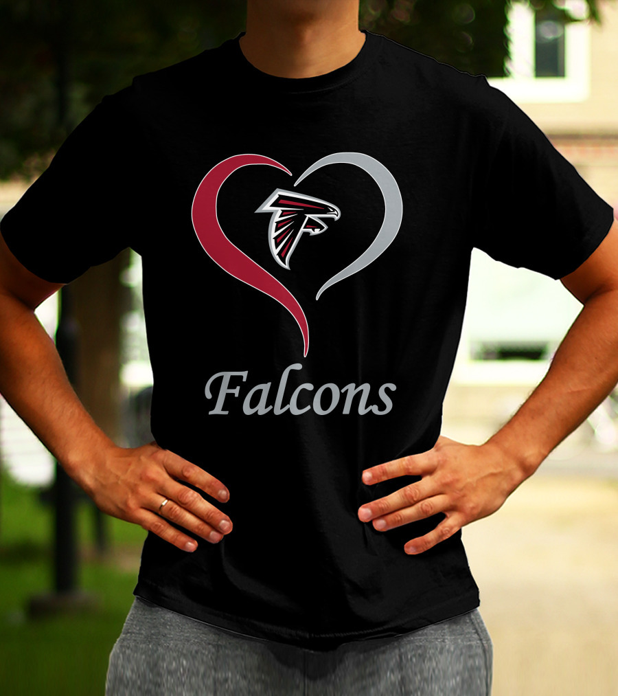Atlanta Falcons Heart T-Shirt