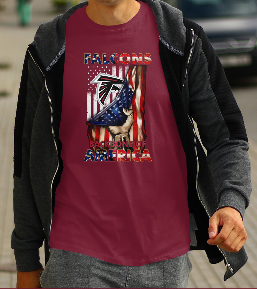 Falcons Backbone Of America Patriots T-Shirt